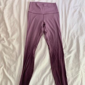 Lululemon legging, purple ombré
